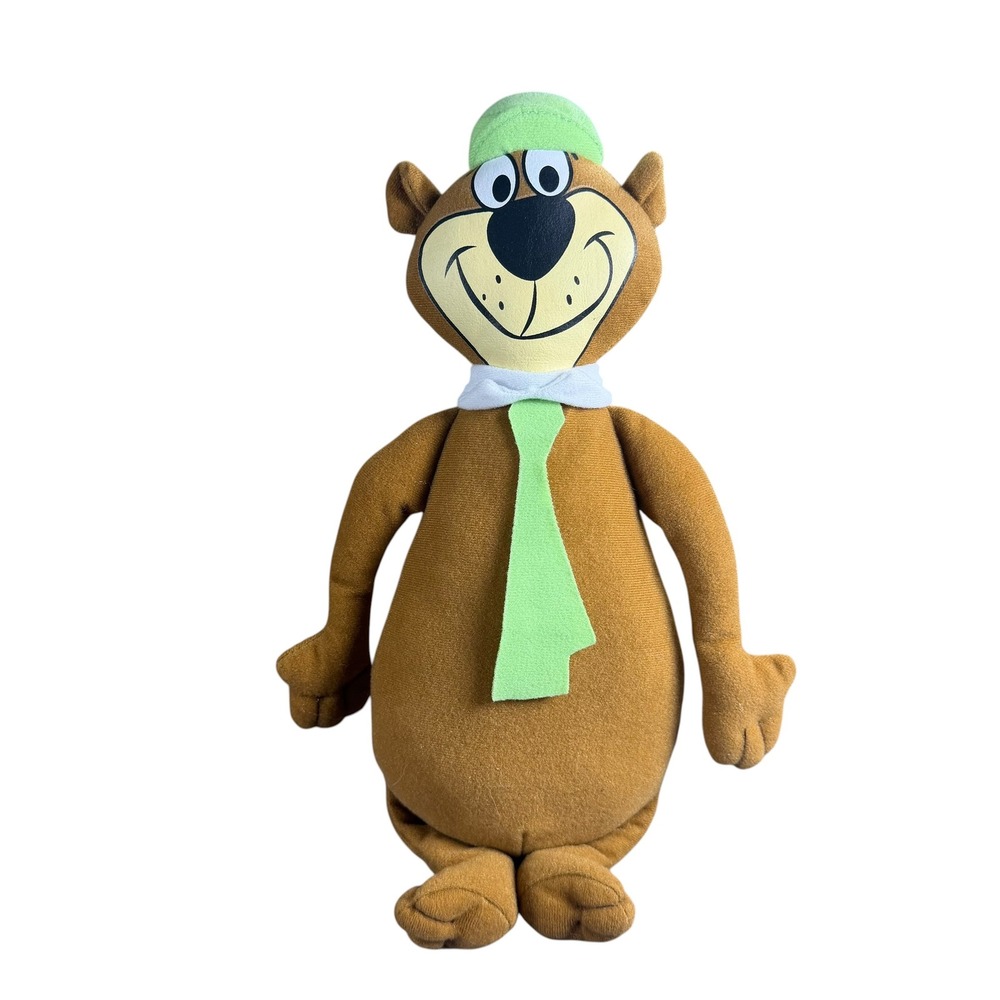 Hanna-Barbera Yogi Bear Plush Stuffed Animal 2014 Brown Green 13.5 Inch Toy